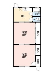 長坂アパートの物件間取画像